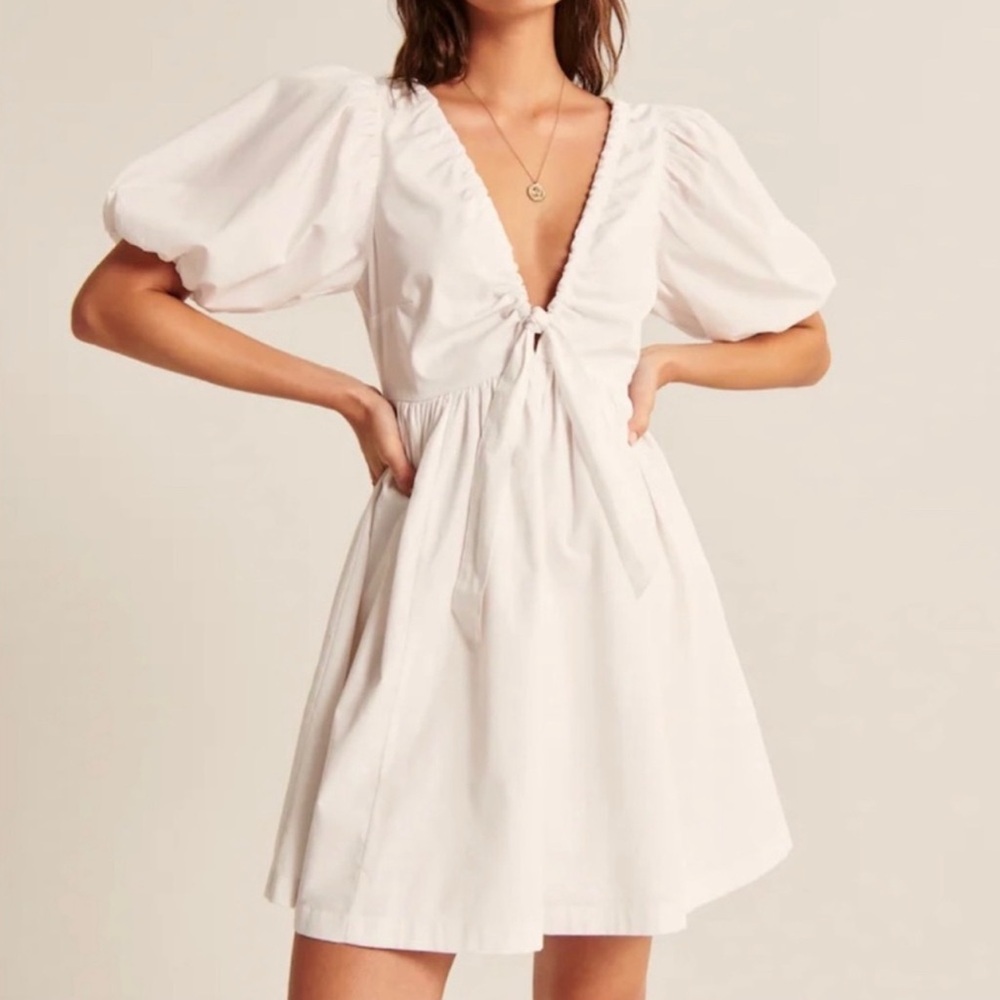 Abercrombie & Fitch White Mini Dress